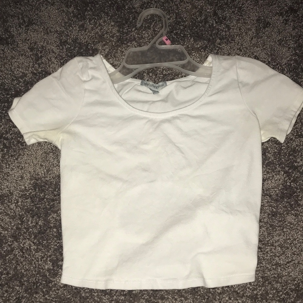 White crop top